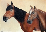 Schalima und Lille, Acryl auf Leinwand;
Auftragsarbeit, verkauft